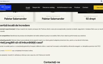 Pentru uși de calitate și nu numai, recomand fără rețineri firma SBA Design din Ploiești SBA Design